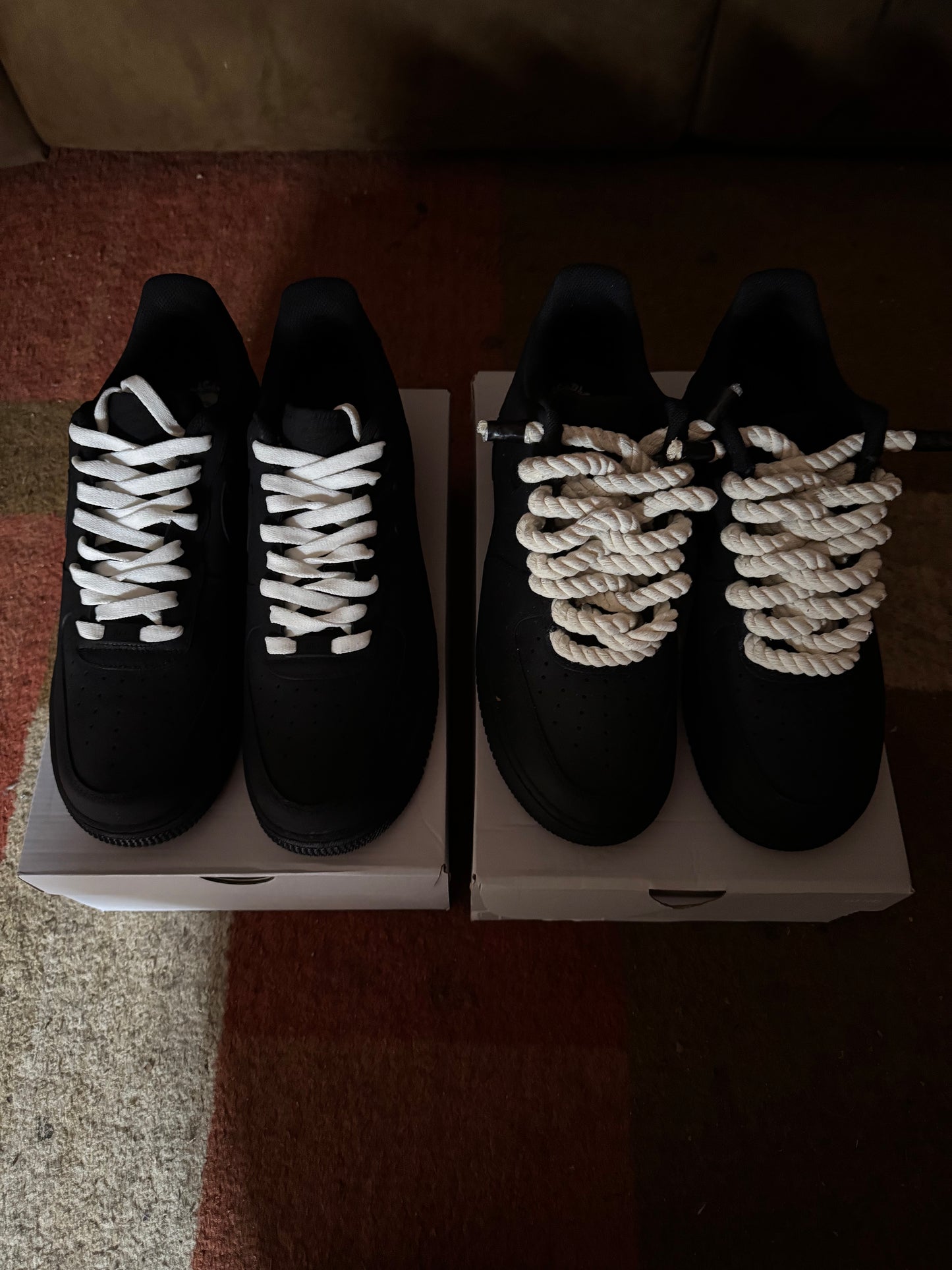 The Darkest AF1 (White lace)