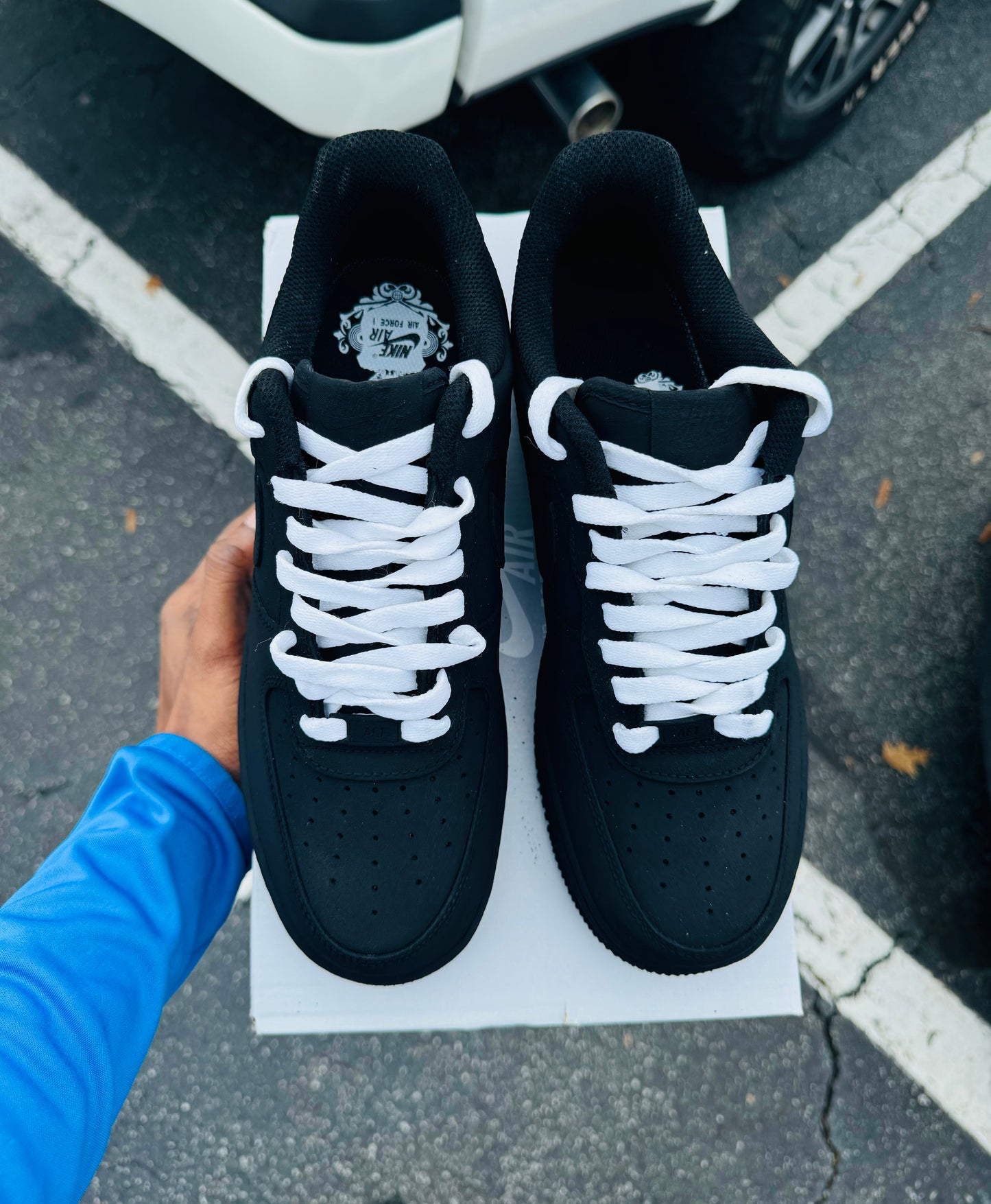 The Darkest AF1 (White lace)