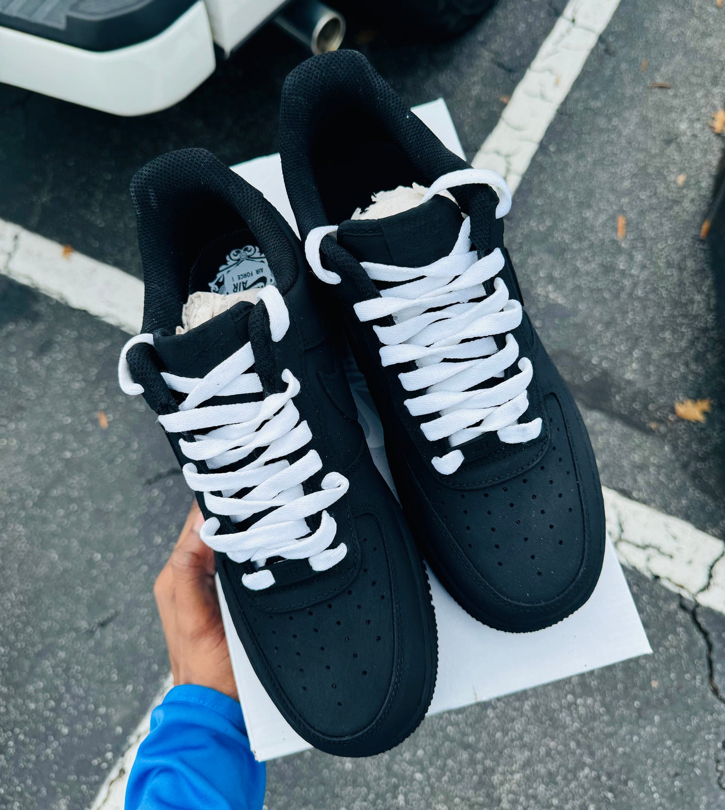 The Darkest AF1 (White lace)