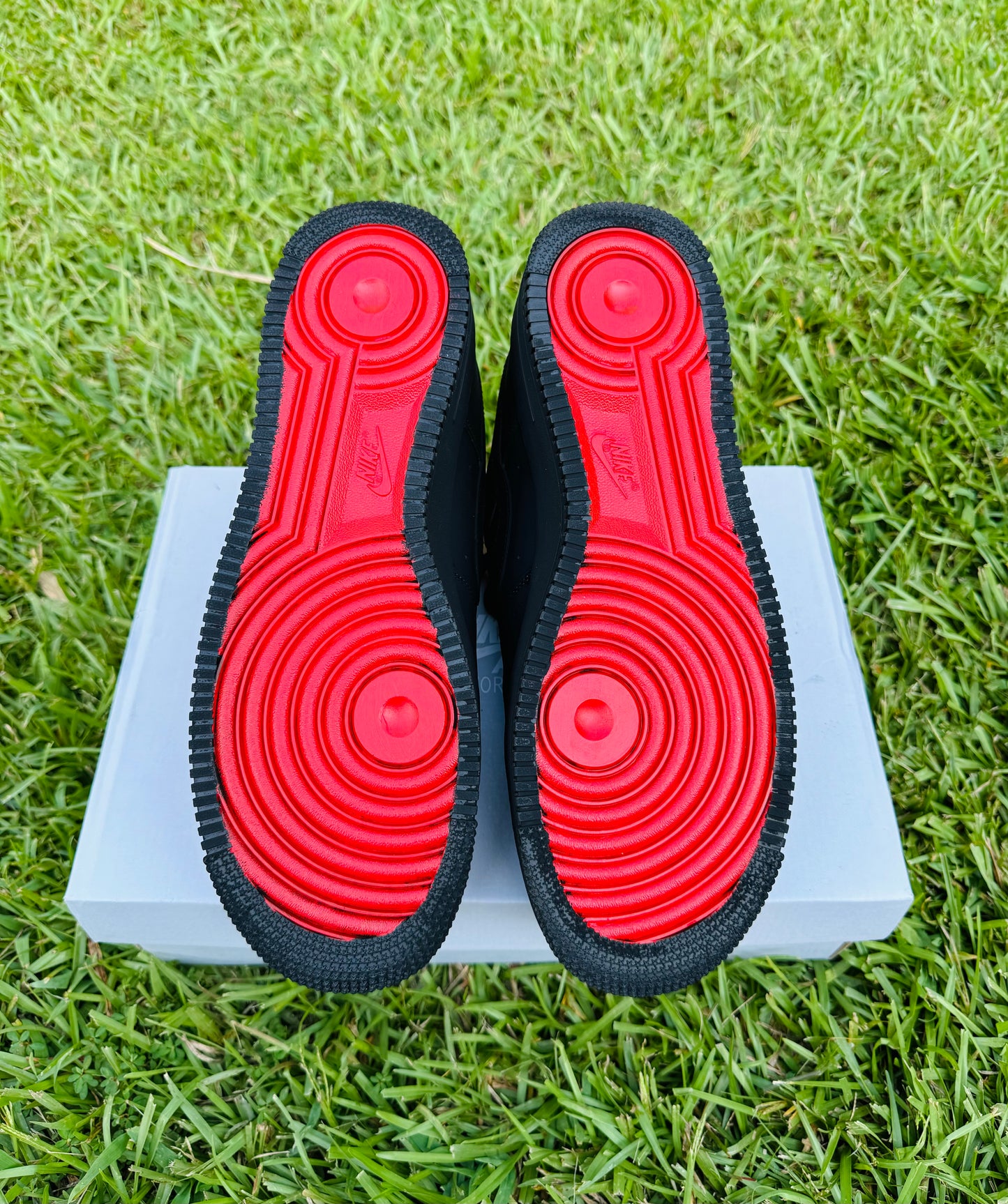 The Darkest AF1 (Red Bottom)