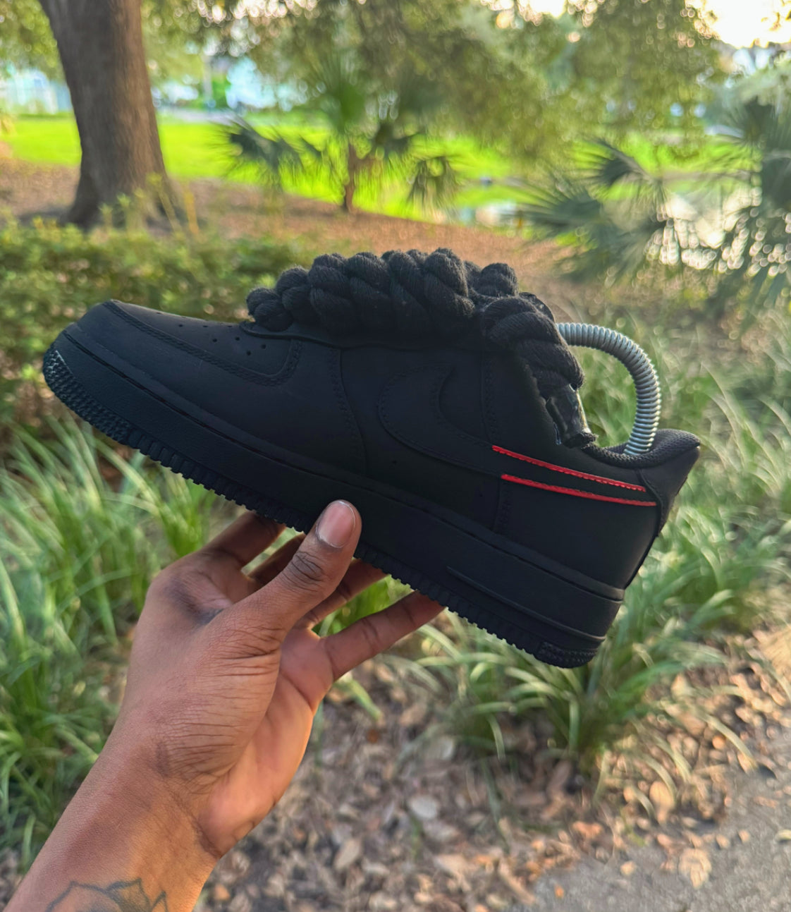 The Darkest AF1s (Red Check)