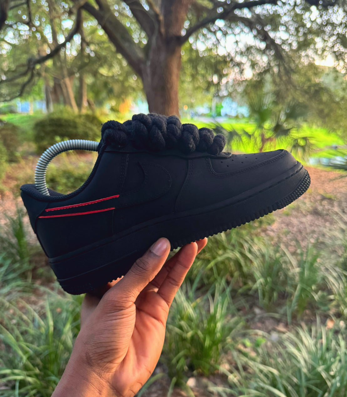 The Darkest AF1s (Red Check)