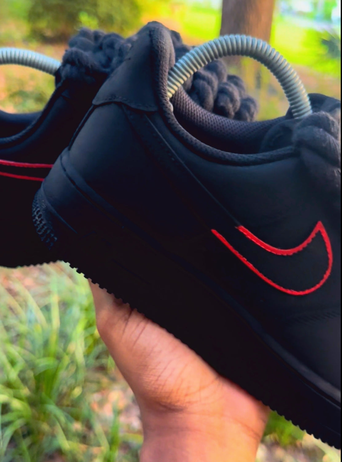 The Darkest AF1s (Red Check)